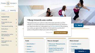 
                            13. Tilburg University - Student portal
