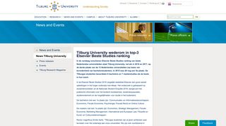 
                            8. Tilburg University wederom in top-3 Elsevier Beste Studies ranking