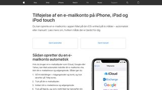 
                            11. Tilføjelse af en e-mailkonto på iPhone, iPad og iPod touch - Apple ...