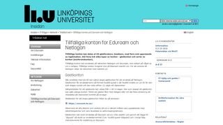 
                            5. Tillfälliga konton: Eduroam och Netlogon: Trådlöst nät: IT-frågor ... - LiU