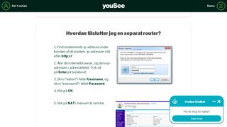 
                            4. Tilslut separat router til din Netgear router - YouSee Kundeservice