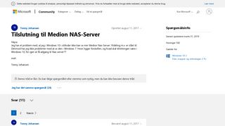 
                            10. Tilslutning til Medion NAS-Server - Microsoft Community