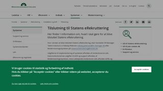 
                            2. Tilslutning til Statens eRekruttering - Moderniseringsstyrelsen