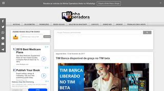
                            10. TIM Banca disponível de graça no TIM beta - Minha Operadora