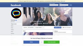 
                            4. TIM beta - Página inicial | Facebook