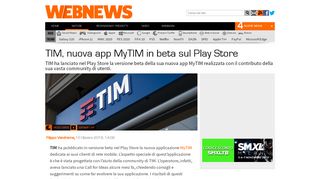 
                            5. TIM, nuova app MyTIM in beta sul Play Store | Webnews