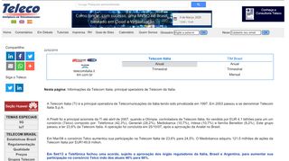 
                            7. TIM (Telecom Italia) - teleco.com.br