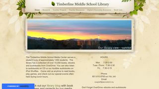 
                            11. Timberline Middle School Library - Home