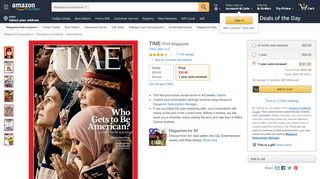 
                            9. TIME: Amazon.com: Magazines