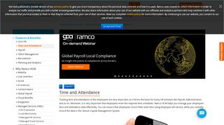
                            8. Time & Attendance Management - HCM on Cloud - Ramco Systems ...
