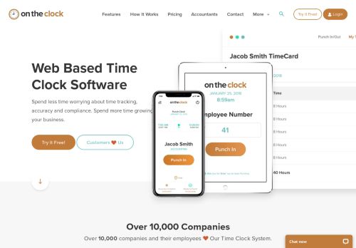 
                            6. Time Clock Software, Simple & Powerful, PTO, Scheduling • OnTheClock