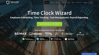 
                            3. Time Clock Wizard - Free Online Time Clock & Employee Scheduling