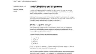 
                            12. Time Complexity and Logarithms - Tara Vancil