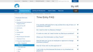 
                            10. Time Entry FAQ | My HR