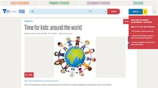 
                            8. Time for kids: around the world - FUSE - Department of Education ...