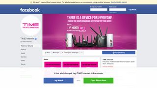 
                            2. TIME Internet - Halaman Utama | Facebook