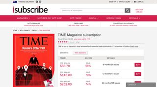 
                            11. TIME Magazine Subscription - isubscribe.co.nz