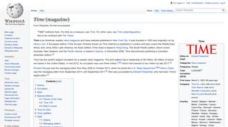 
                            9. Time (magazine) - Wikipedia