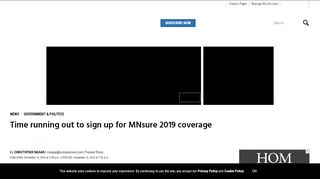 
                            10. Time running out to sign up for MNsure 2019 coverage – Twin Cities
