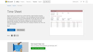 
                            3. Time Sheet - Office templates & themes - Office 365