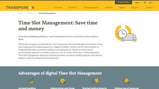
                            2. Time slot management for less waiting time | TRANSPOREON