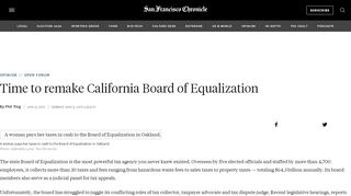 
                            7. Time to remake California Board of Equalization - SFChronicle.com