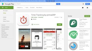 
                            12. Time Tracking by primaERP – Apps bei Google Play