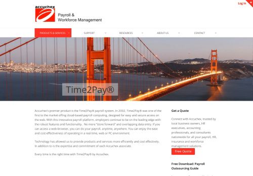 
                            2. Time2Pay Payroll Management System | San Francisco - Accuchex