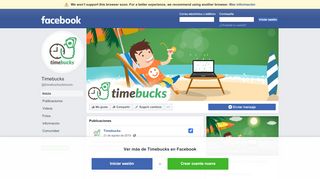 
                            4. Timebucks - Inicio | Facebook