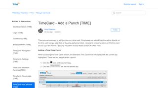 
                            9. TimeCard - Add a Punch [TIME] – TriNet Cloud Help Desk