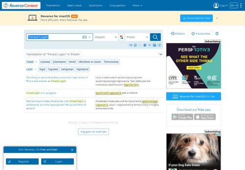 
                            10. Timed Login - Translation into Polish - examples English | Reverso ...