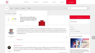 
                            10. Timed SMS - OnePlus Community - OnePlus Forums