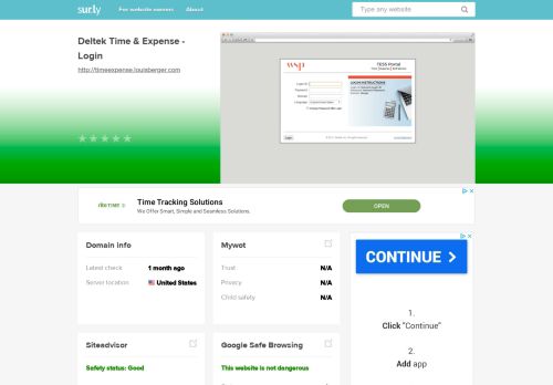 
                            2. timeexpense.louisberger.com - Deltek Time & Expense - ...