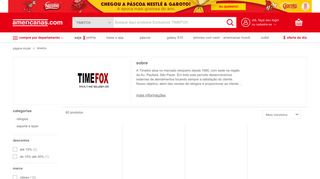 
                            3. TIMEFOX no Marketplace das Lojas Americanas.com