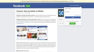 
                            7. Timeline: Now Available on Mobile | Facebook