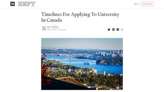 
                            2. Timelines For Applying To University In Canada – zept – Medium