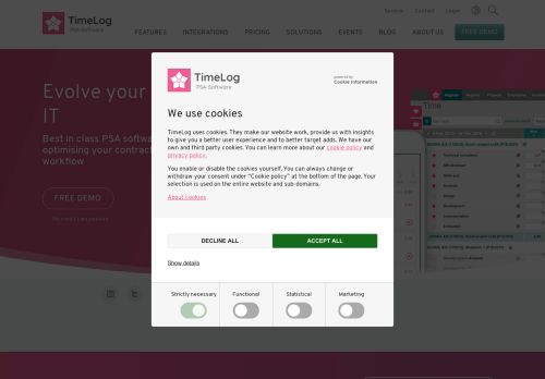 
                            2. TimeLog PSA-software