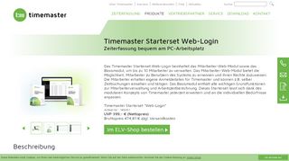 
                            4. Timemaster Starterset Web-Login - Zeiterfassung Timemaster WEB