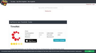 
                            10. TimeNet - Infos, Details und Updates - AppTicker