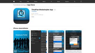 
                            4. TimePlan Medarbejder App i App Store - iTunes - Apple