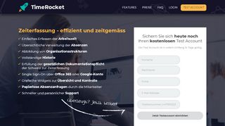 
                            9. TimeRocket - Online Zeiterfassung aus der Schweiz