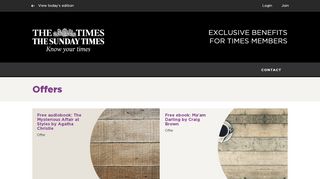 
                            4. Times Membership – Exclusive Offers from The Times and The ...