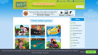 
                            5. Times tables games - Timestables.co.uk