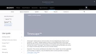 
                            10. Timescape™ – Sony Xperia™ TL support (United States)