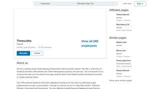 
                            13. TimesJobs | LinkedIn