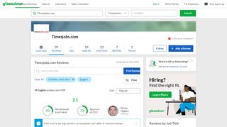 
                            13. Timesjobs.com Reviews | Glassdoor