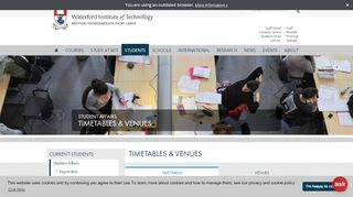 
                            11. Timetables & Venues | Waterford Institute of Technology