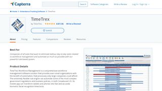 
                            8. TimeTrex Reviews and Pricing - 2019 - Capterra