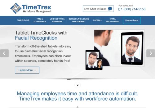 
                            3. TimeTrex: Time and Attendance Software