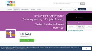 
                            13. Timewax Funktionen & Preise 2019 - Basaas